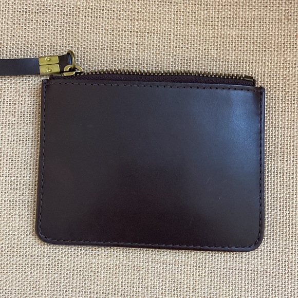 Madewell Brown Calf Hair Zip Wallet - Picture 2 of 5